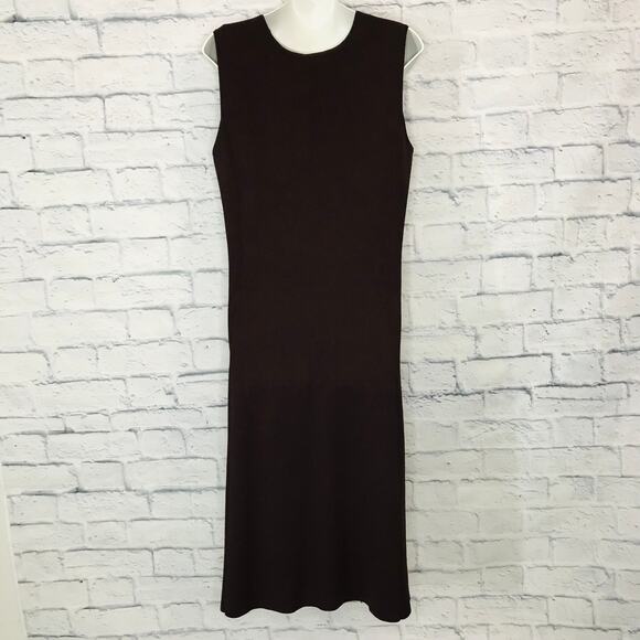 Jones NY Brown Sleeveless Shift Dress - Picture 6 of 6